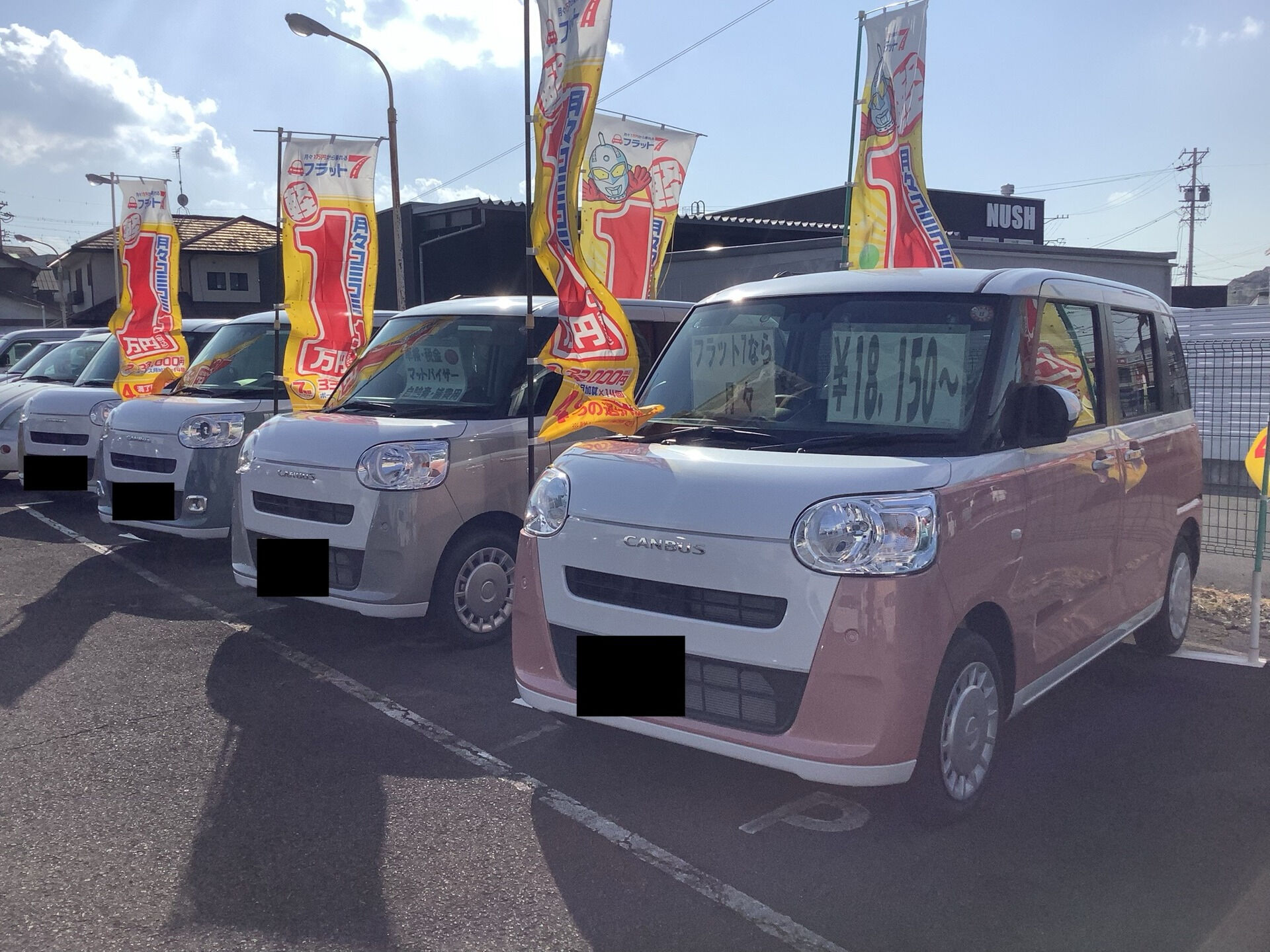 在庫が増えてきたため、当店の展示場が賑やかになってまいりまし