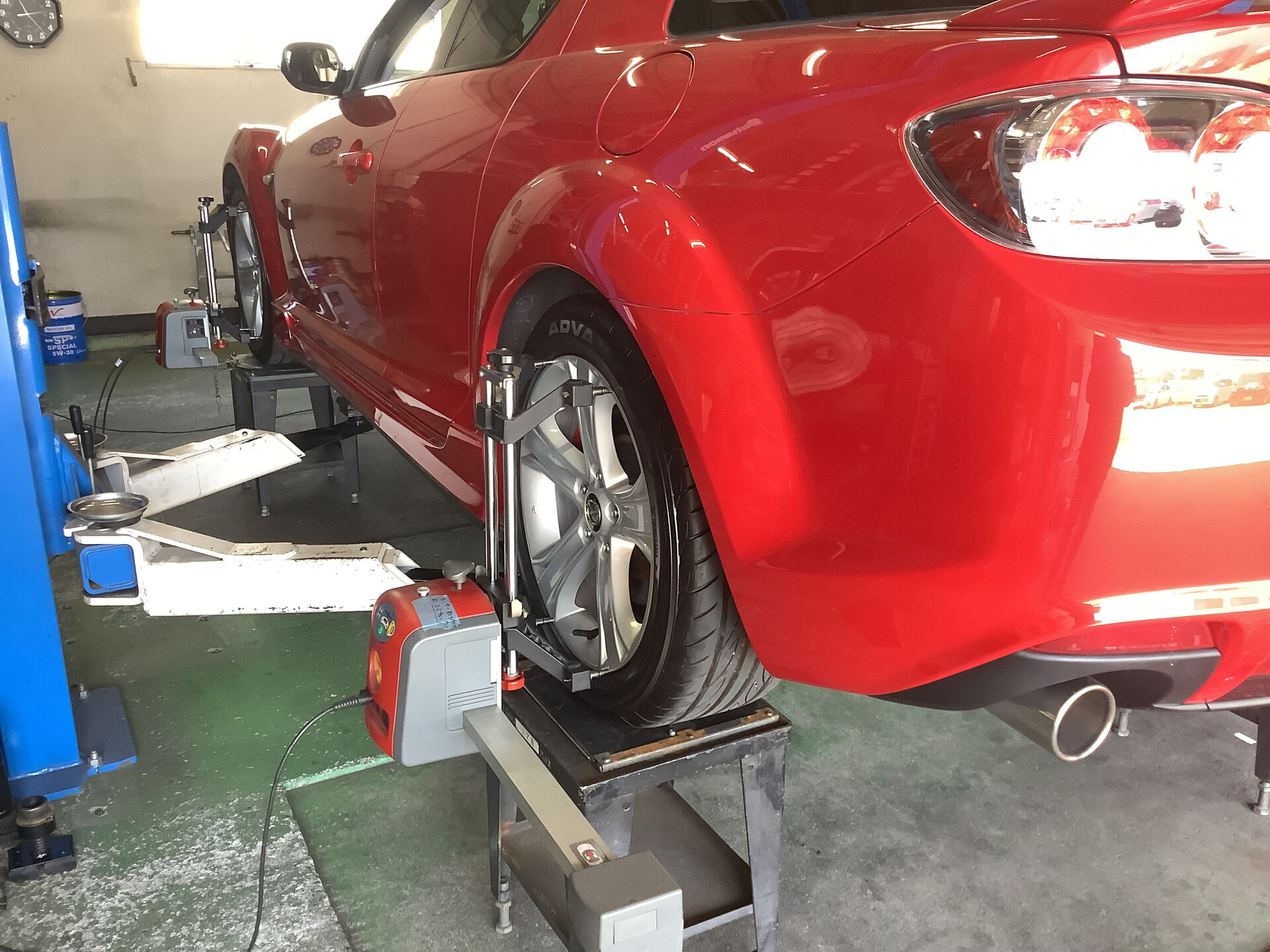 本日はアライメント調整の作業をさせていただきました🛞🛠️